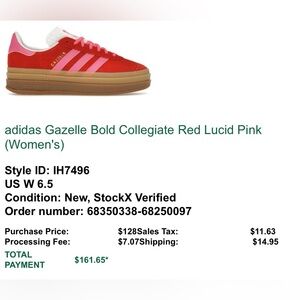 NEW adidas Gazelle sneakers